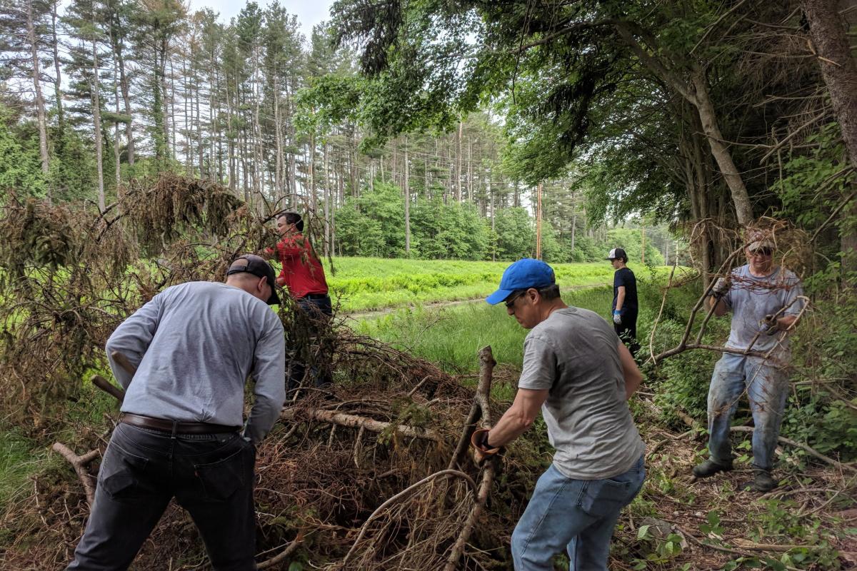 Troop 92 Community Service 2018 Trail Tree Debris Clean Up Day SRT Off Northboro Road (2)